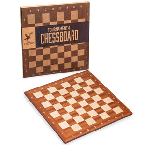 Husaria Professional Staunton Tournament Chess Board, No. 4, 16 Inches