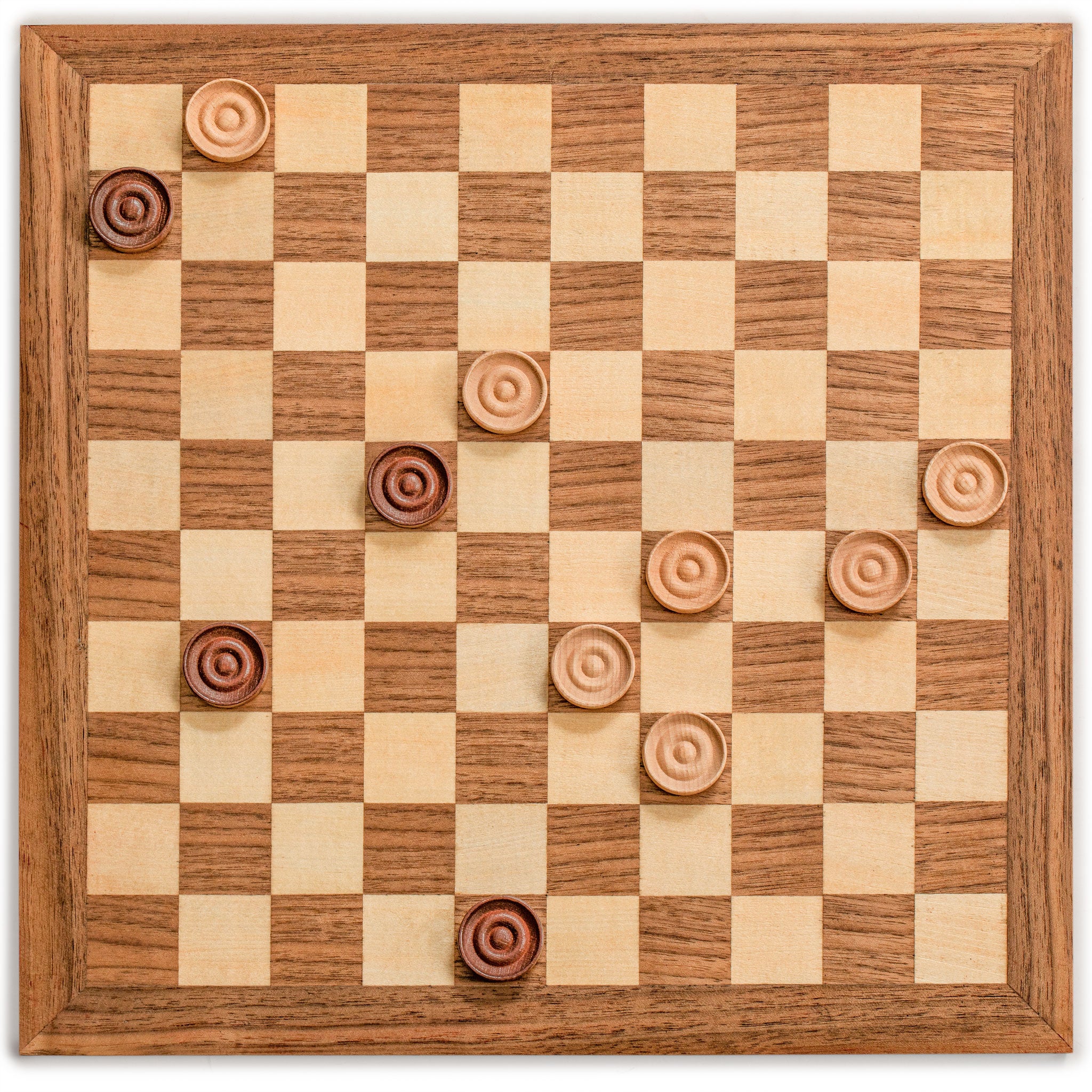Husaria Reversible Checkers and Draughts Wooden Game Set - 10x10 and 8x8 Board-Husaria