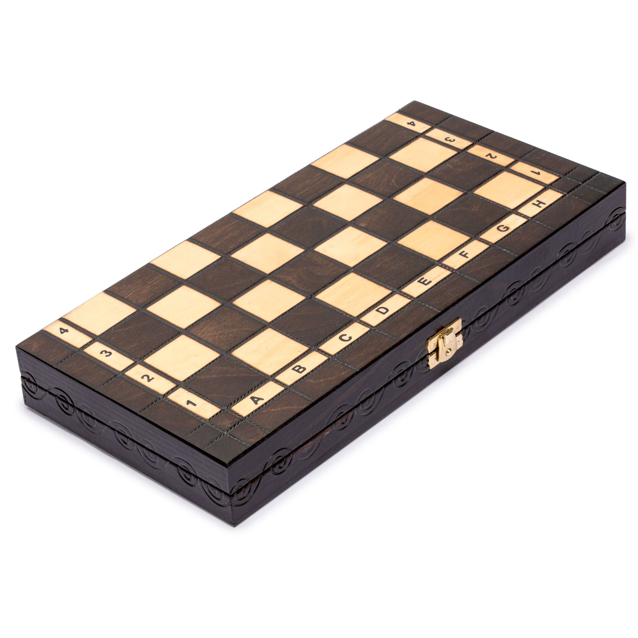 Husaria European International Chess Wooden Game Set, "King's Continental" - 13.8" Medium Size Chess Set