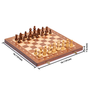 Husaria Professional Staunton Tournament No. 4 Wooden Chess Game Set, 3" Kings-Husaria