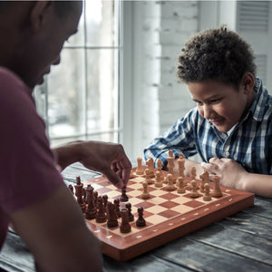 Husaria Professional Staunton Tournament No. 4 Wooden Chess Game Set, 3" Kings-Husaria