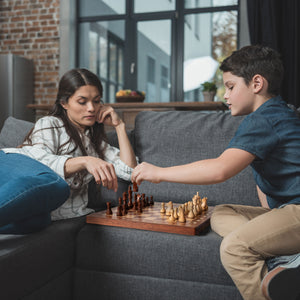 Husaria Professional Staunton Tournament No. 4 Wooden Chess Game Set, 3" Kings-Husaria