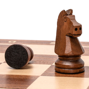 Husaria Professional Staunton Tournament No. 4 Wooden Chess Game Set, 3" Kings-Husaria