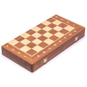 Husaria Professional Staunton Tournament No. 4 Wooden Chess Game Set, 3" Kings-Husaria