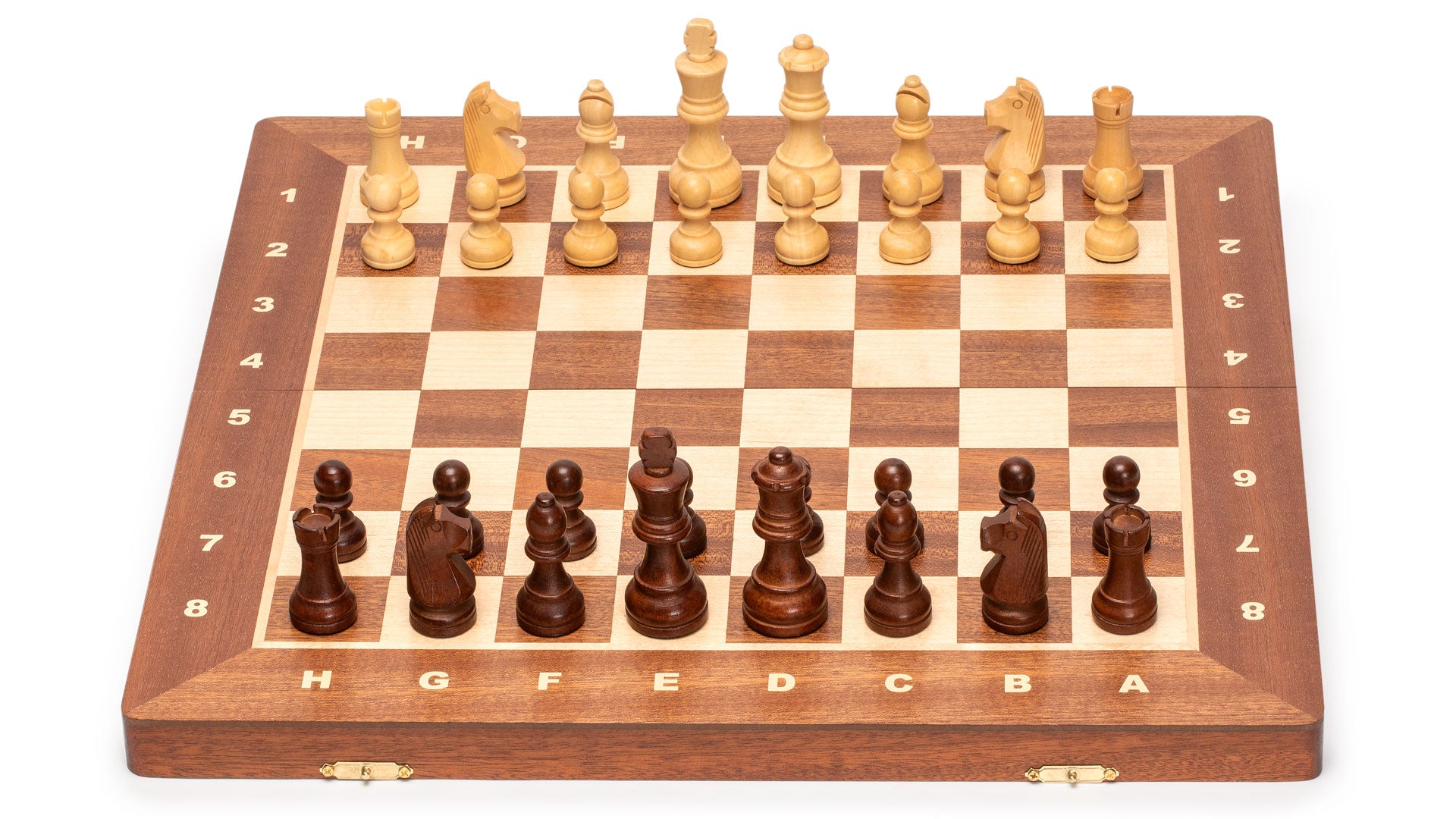 Husaria Professional Staunton Tournament No. 4 Wooden Chess Game Set, 3" Kings-Husaria