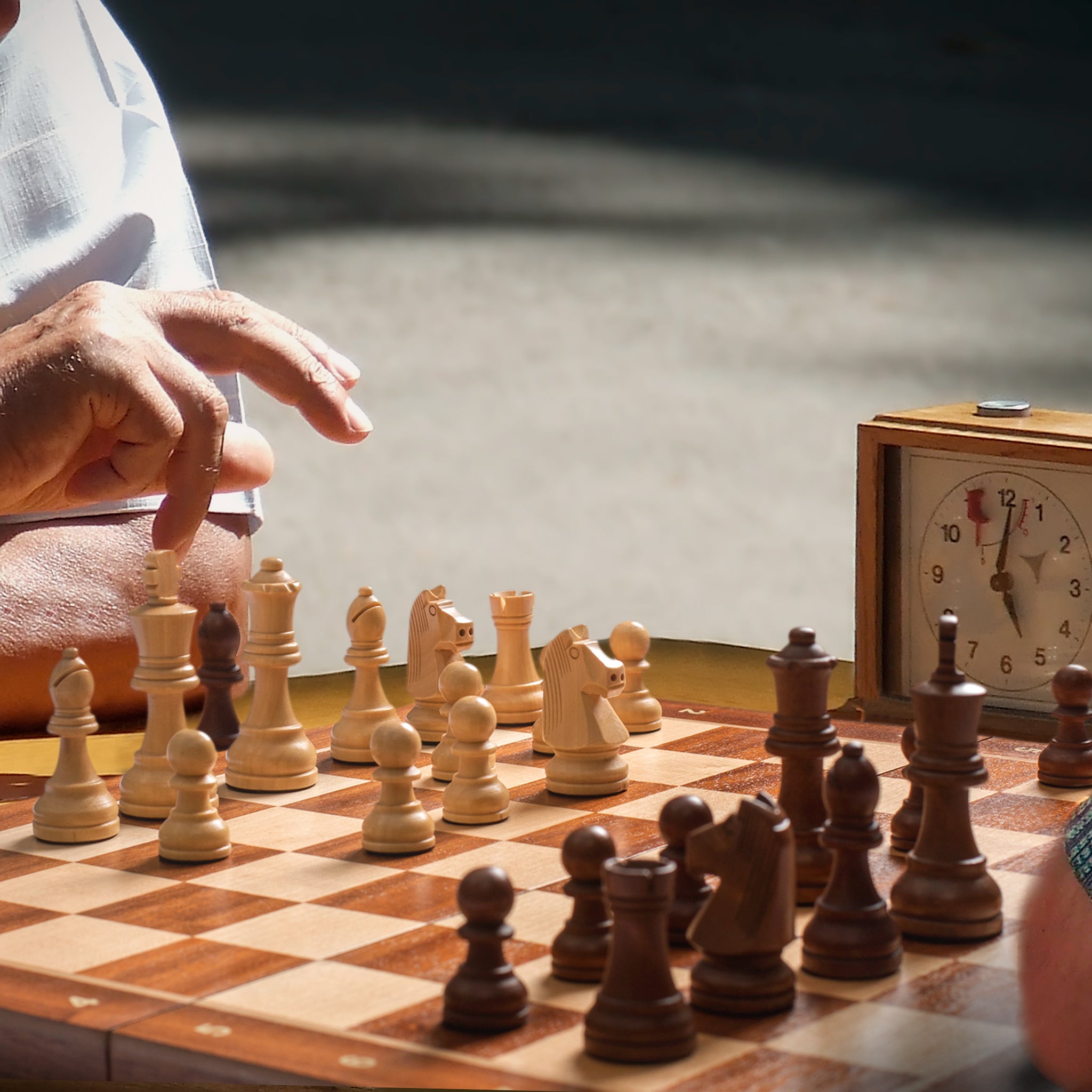 Husaria Professional Staunton Tournament No. 5 Wooden Chess Game Set, 3.6" Kings-Husaria