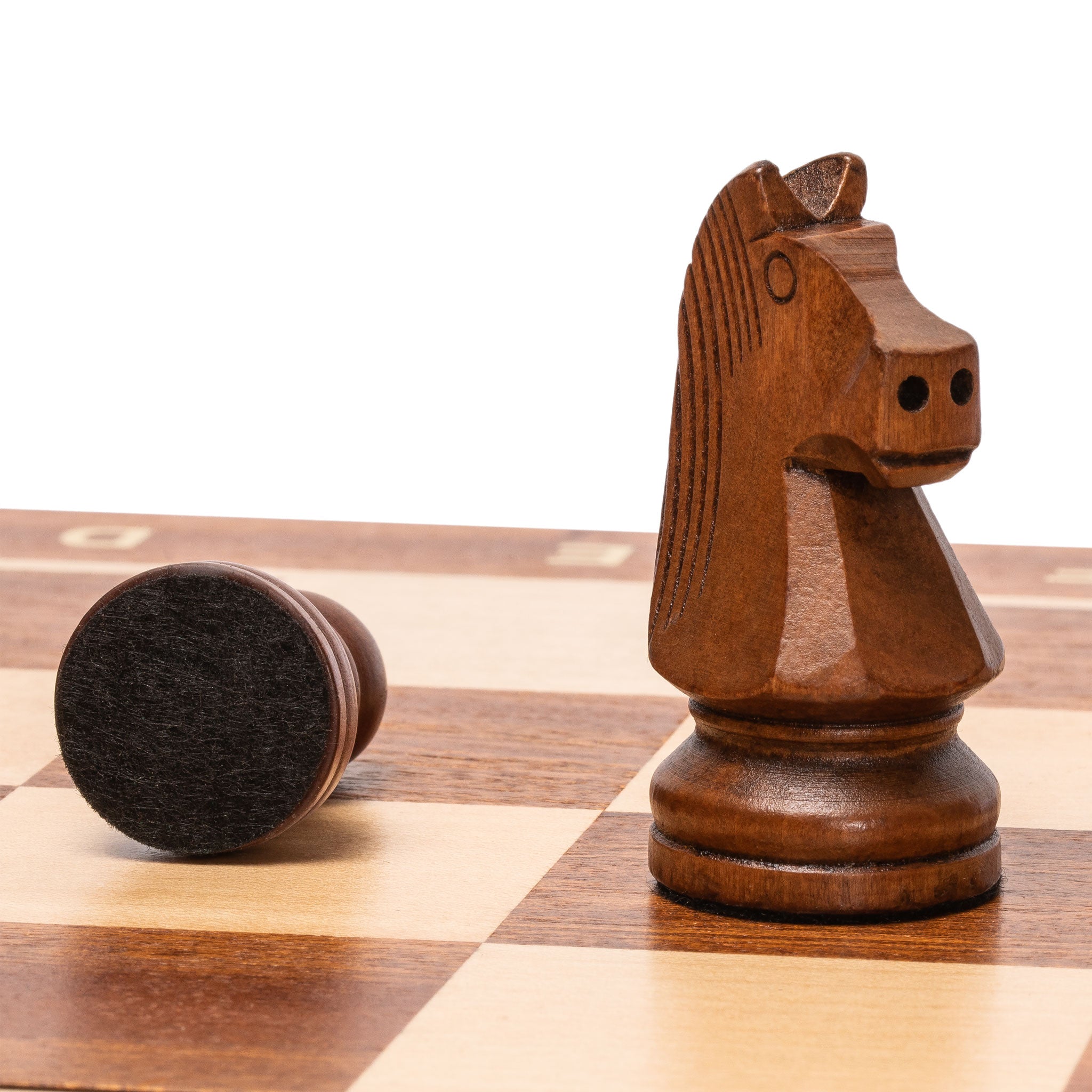 Husaria Professional Staunton Tournament No. 5 Wooden Chess Game Set, 3.6" Kings-Husaria