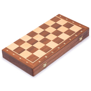 Husaria Professional Staunton Tournament No. 5 Wooden Chess Game Set, 3.6" Kings-Husaria