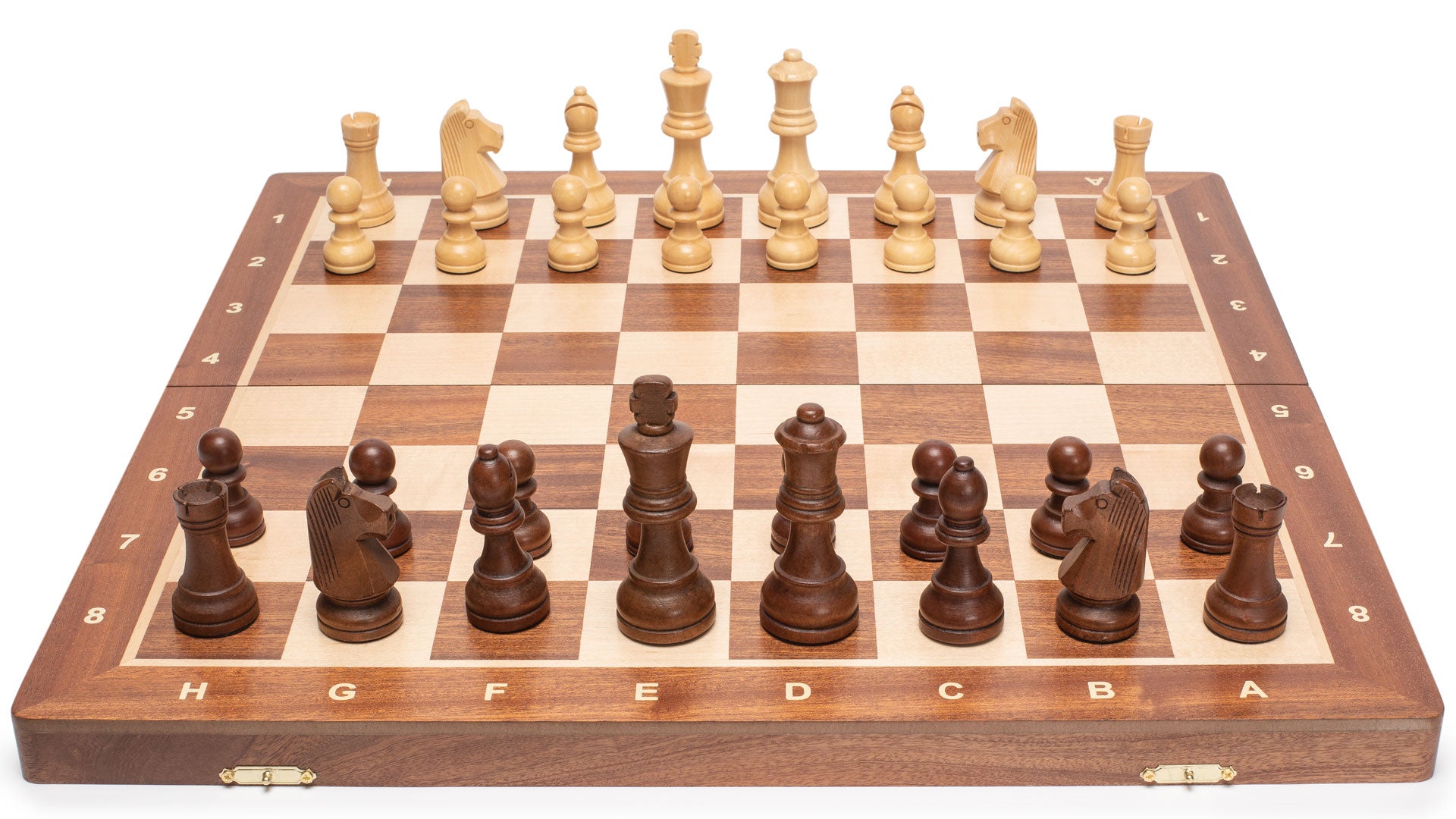 Husaria Professional Staunton Tournament No. 5 Wooden Chess Game Set, 3.6" Kings-Husaria