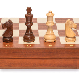 Husaria Professional Staunton Tournament No. 6 Wooden Chess Game Set, 3.9" Kings-Husaria