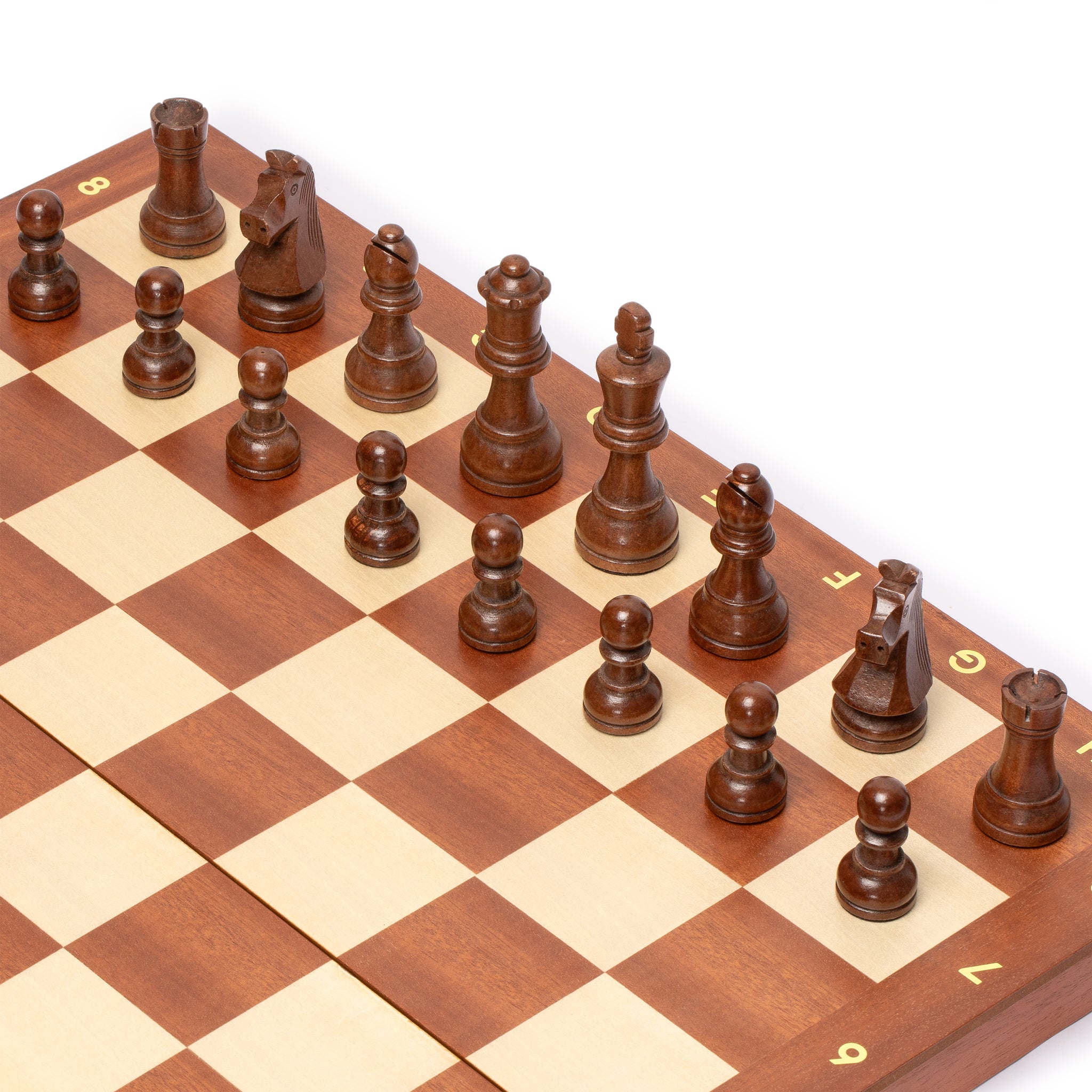 Husaria Professional Staunton Tournament No. 6 Wooden Chess Game Set, 3.9" Kings-Husaria