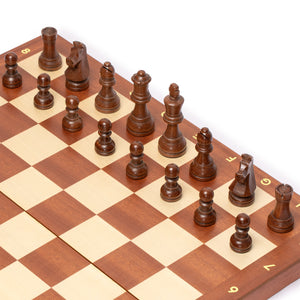 Husaria Professional Staunton Tournament No. 6 Wooden Chess Game Set, 3.9" Kings-Husaria