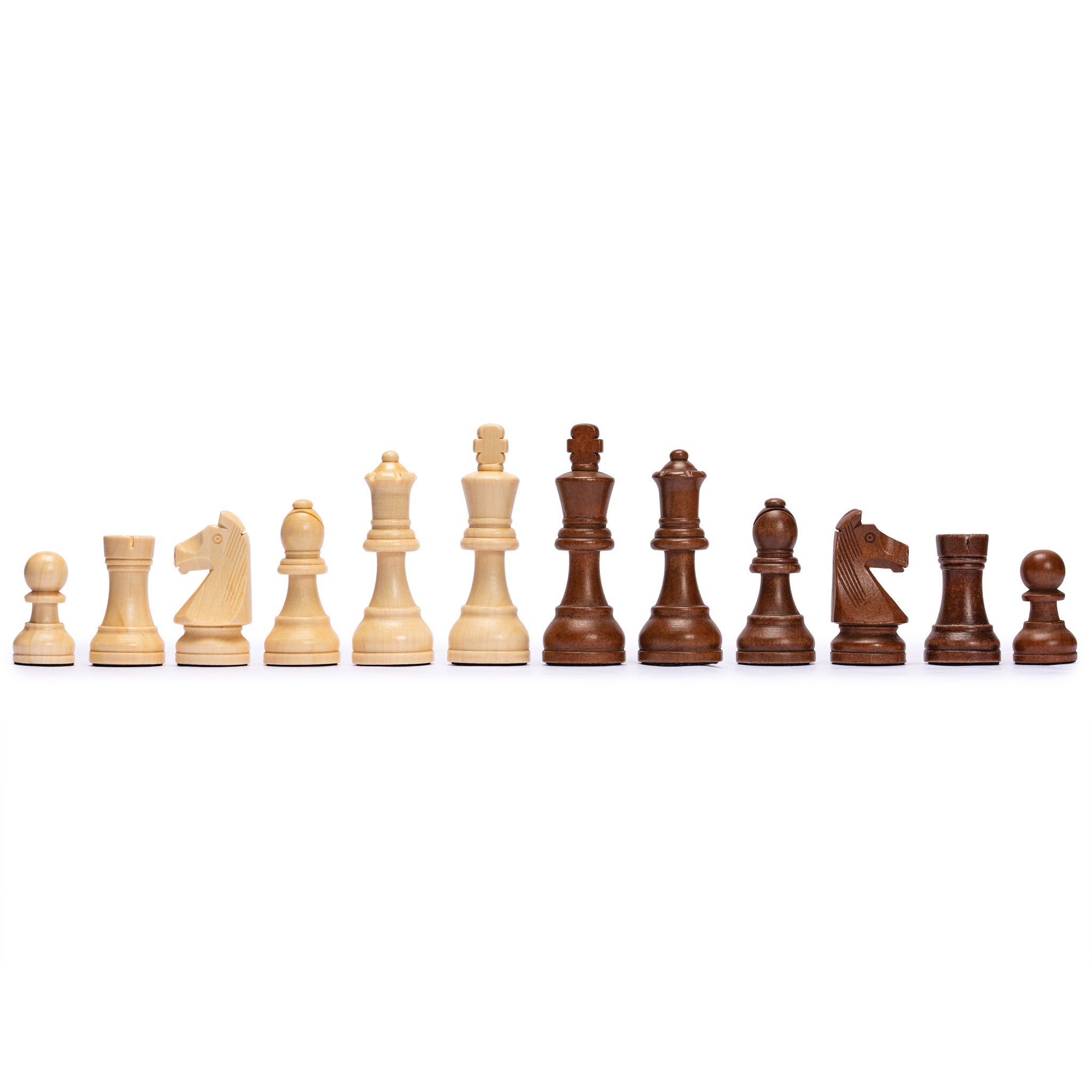 Husaria Professional Staunton Tournament No. 6 Wooden Chess Game Set, 3.9" Kings-Husaria