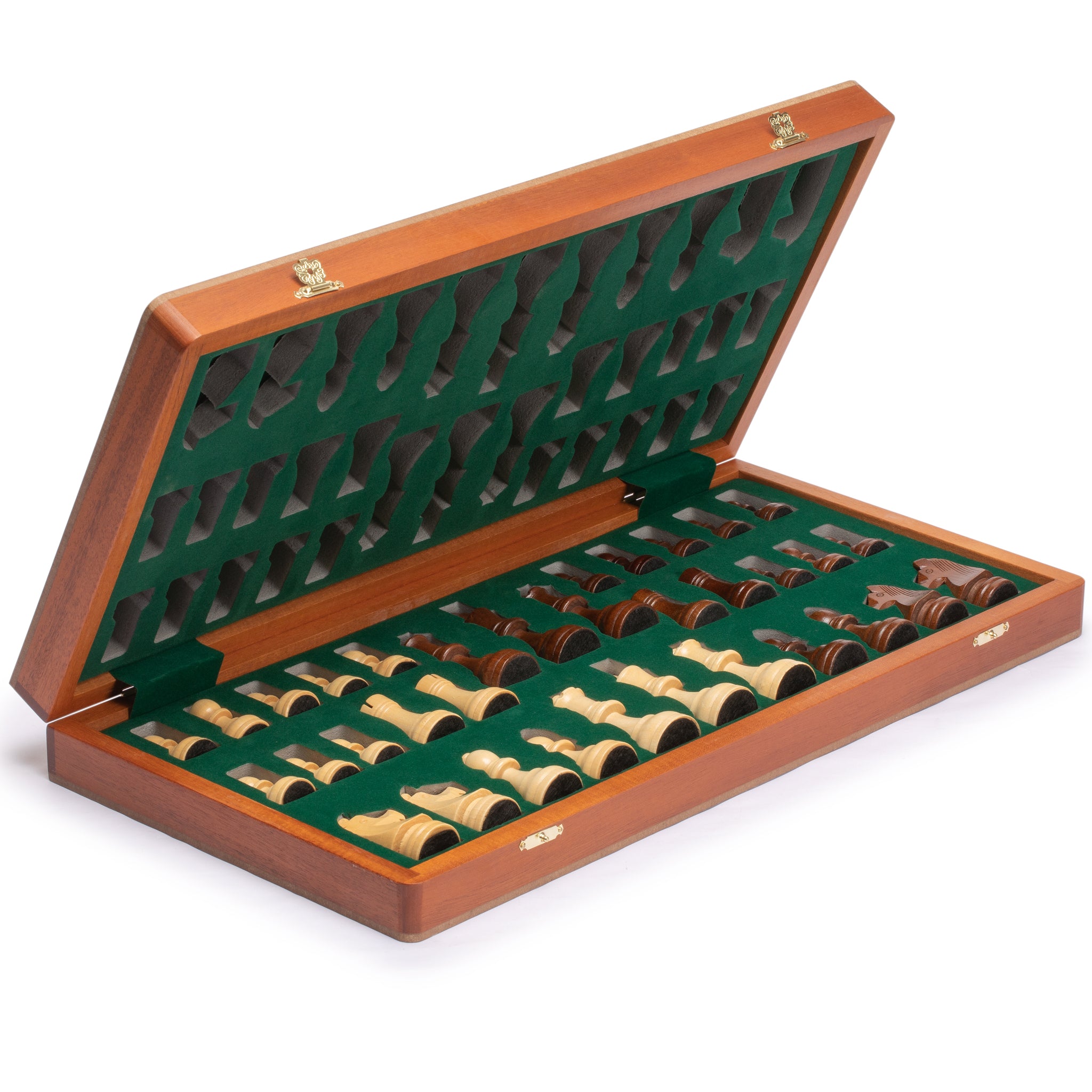 Husaria Professional Staunton Tournament No. 6 Wooden Chess Game Set, 3.9" Kings-Husaria