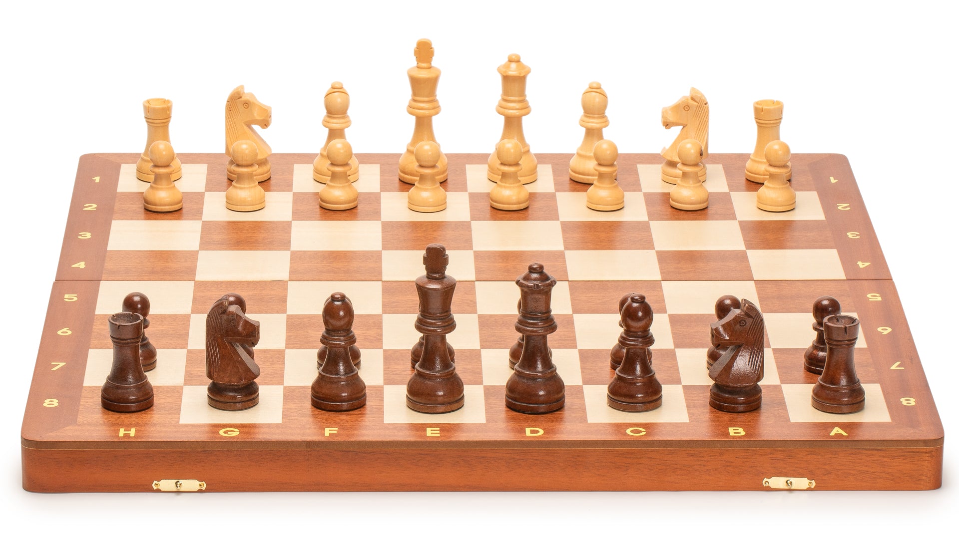 Husaria Professional Staunton Tournament No. 6 Wooden Chess Game Set, 3.9" Kings-Husaria