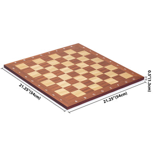 Husaria Professional Staunton Tournament Chess Board, No. 6, 21.3"