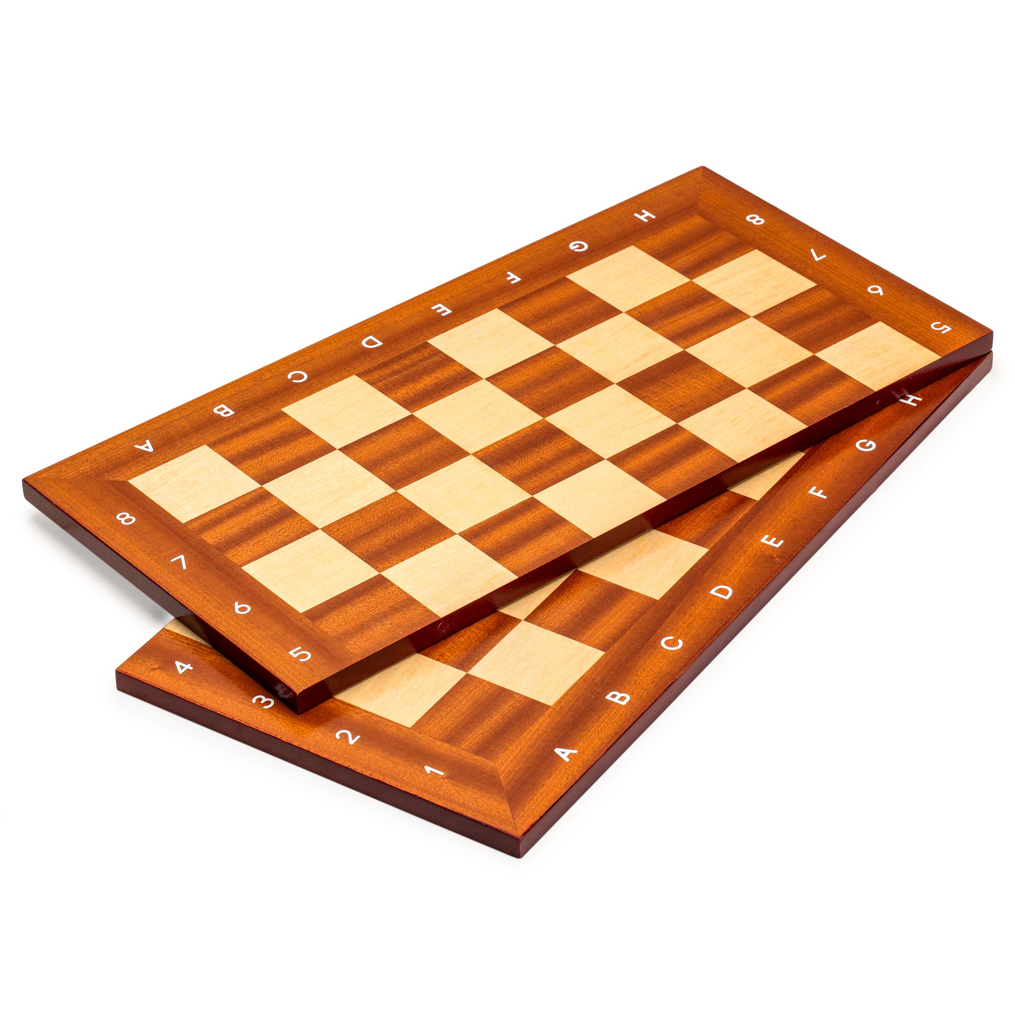 Husaria Magnetically Assembled Professional Staunton Tournament Chess Board, No. 5, 18.9"-Husaria