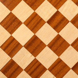 Husaria Magnetically Assembled Professional Staunton Tournament Chess Board, No. 5, 18.9"-Husaria