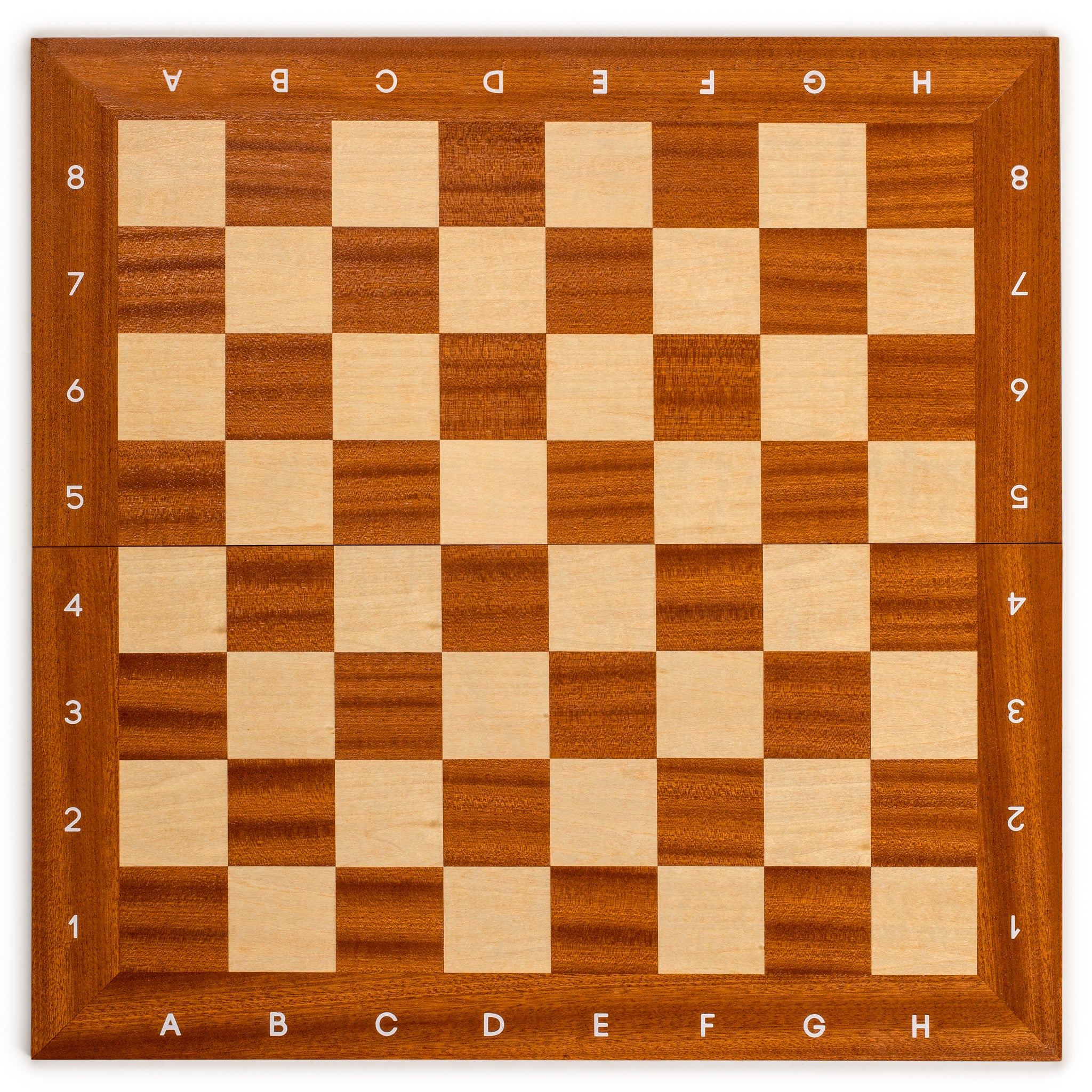 Husaria Magnetically Assembled Professional Staunton Tournament Chess Board, No. 5, 18.9"-Husaria