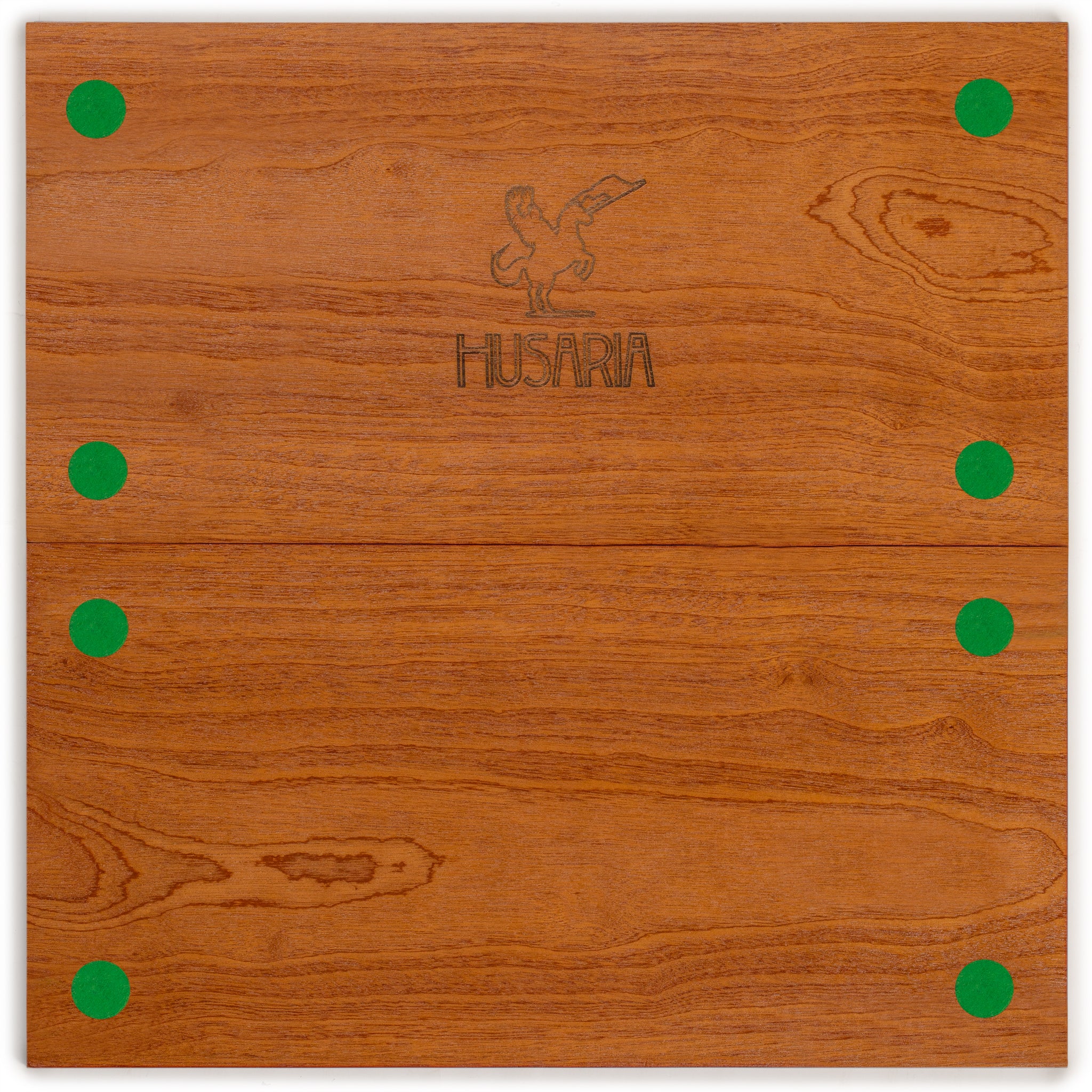 Husaria Magnetically Assembled Professional Staunton Tournament Chess Board, No. 5, 18.9"-Husaria