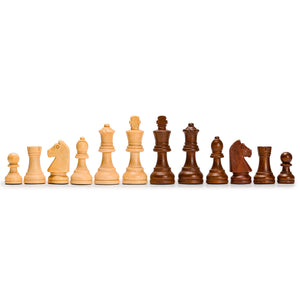 Husaria Staunton Tournament No. 5 Chessmen with 2 Extra Queens and Wooden Box, 3.5" Kings-Husaria