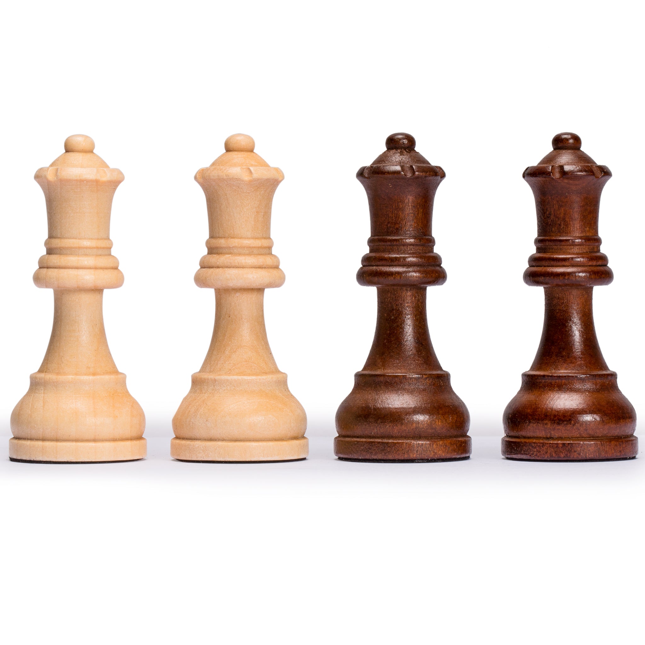 Husaria Staunton Tournament No. 5 Chessmen with 2 Extra Queens and Wooden Box, 3.5" Kings-Husaria