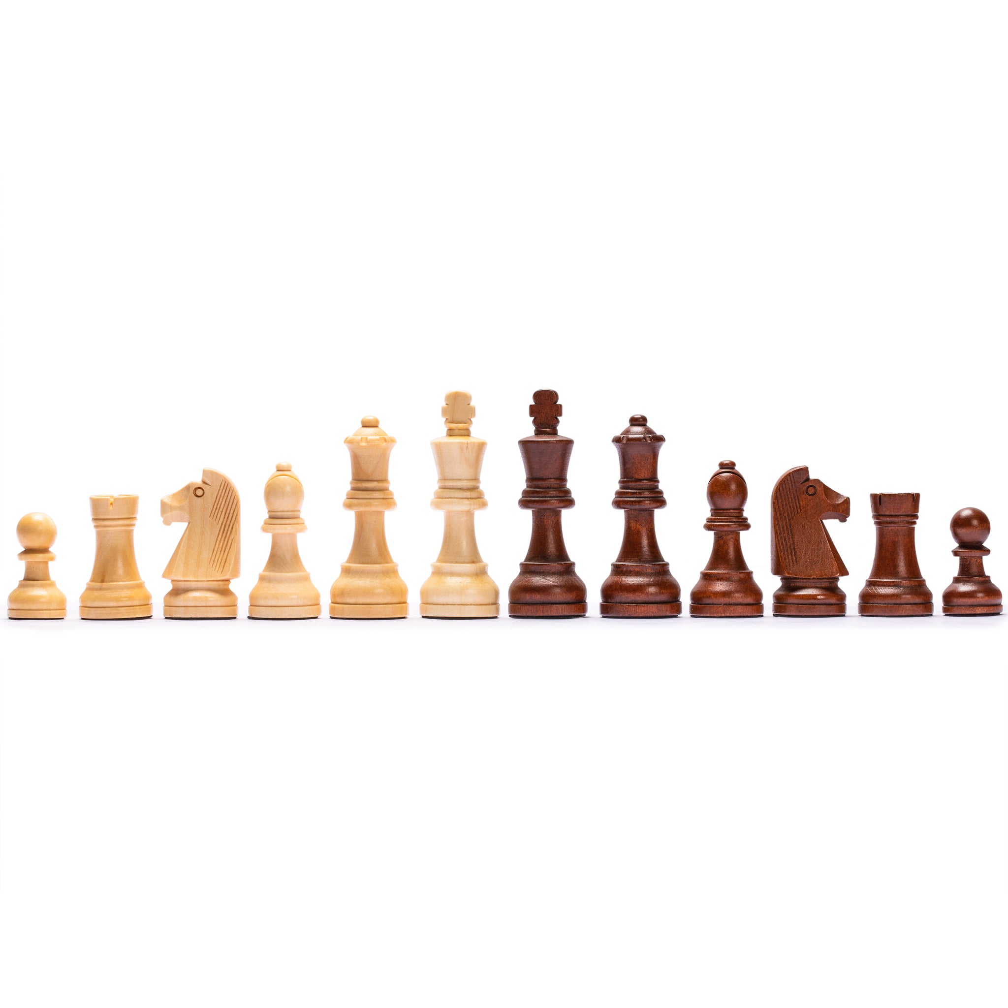 Husaria Staunton Tournament No. 6 Chessmen with 2 Extra Queens and Wooden Box, 3.9" Kings-Husaria