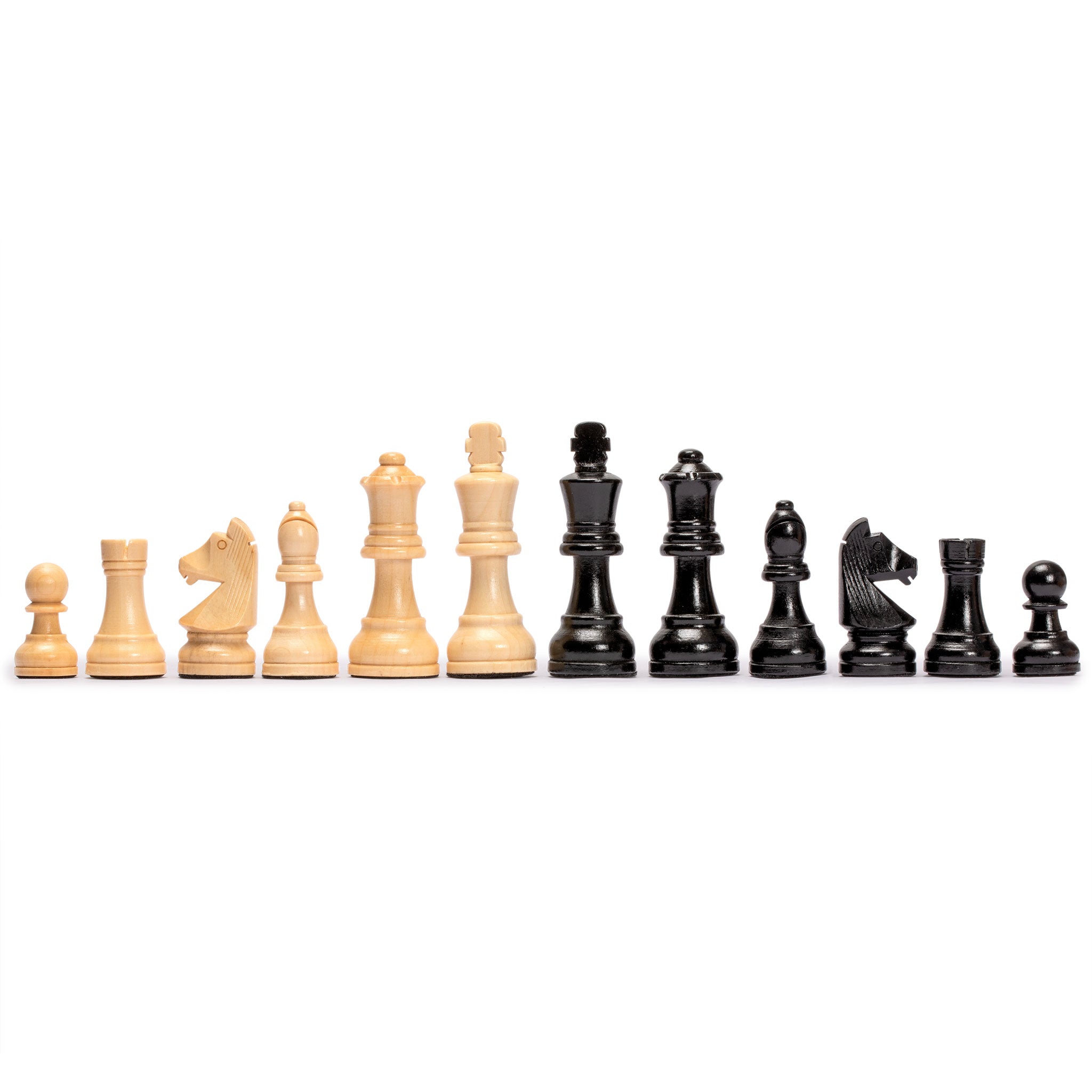 Husaria Staunton Tournament No. 5 Chessmen with 2 Extra Queens and Wooden Box, 3.6" Kings-Husaria