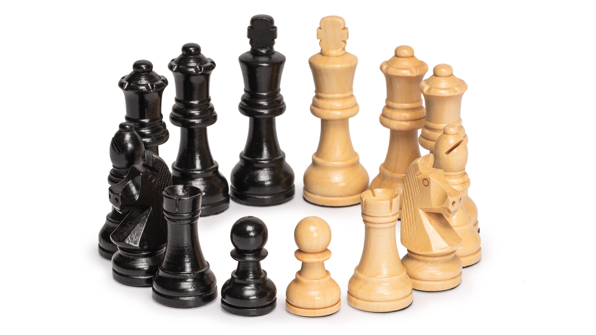 Husaria Staunton Tournament No. 5 Chessmen with 2 Extra Queens and Wooden Box, 3.6" Kings-Husaria