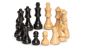 Husaria Staunton Tournament No. 5 Chessmen with 2 Extra Queens and Wooden Box, 3.6" Kings-Husaria
