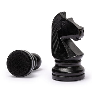 Husaria Staunton Tournament No. 6 Chessmen with 2 Extra Queens and Wooden Box, 3.8" Kings-Husaria