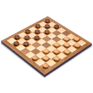 Husaria Reversible Checkers and Draughts Wooden Game Set - 10x10 and 8x8 Board-Husaria