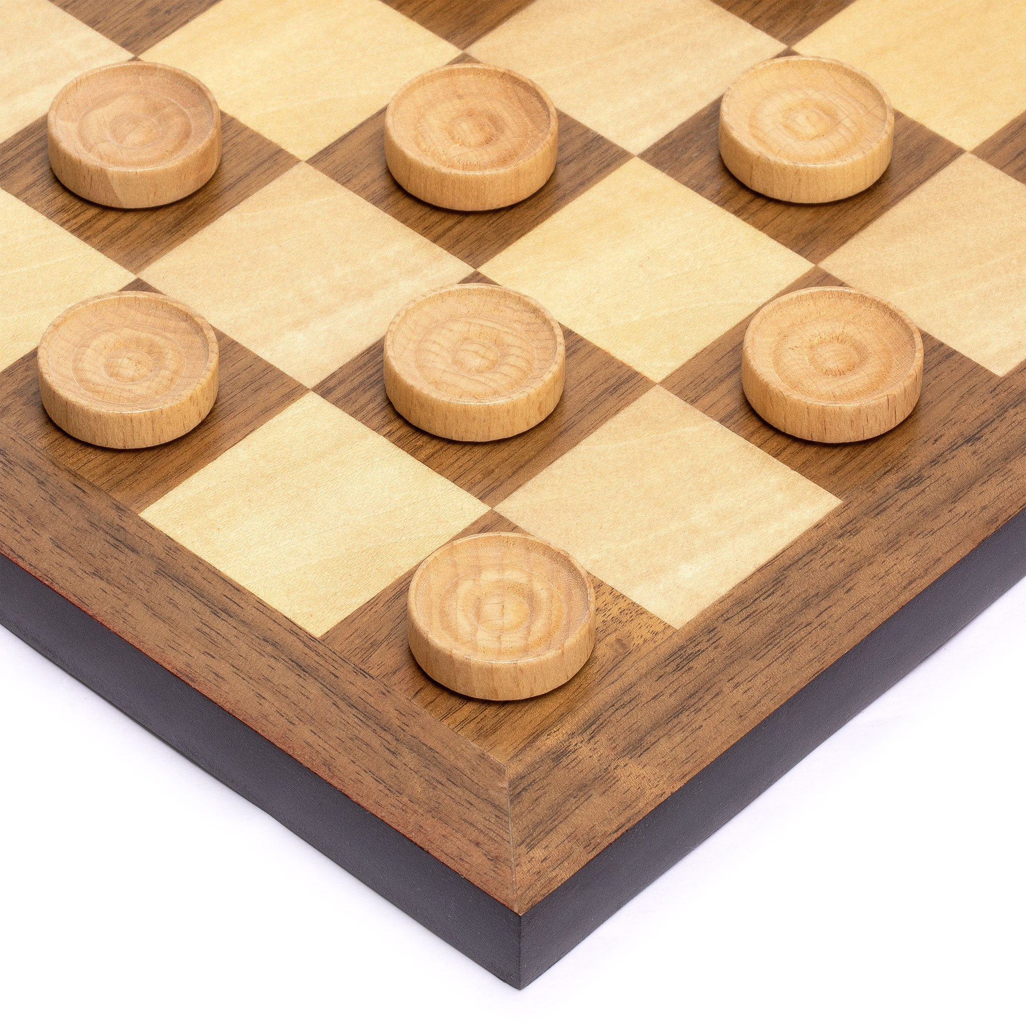 Husaria Reversible Checkers and Draughts Wooden Game Set - 10x10 and 8x8 Board-Husaria