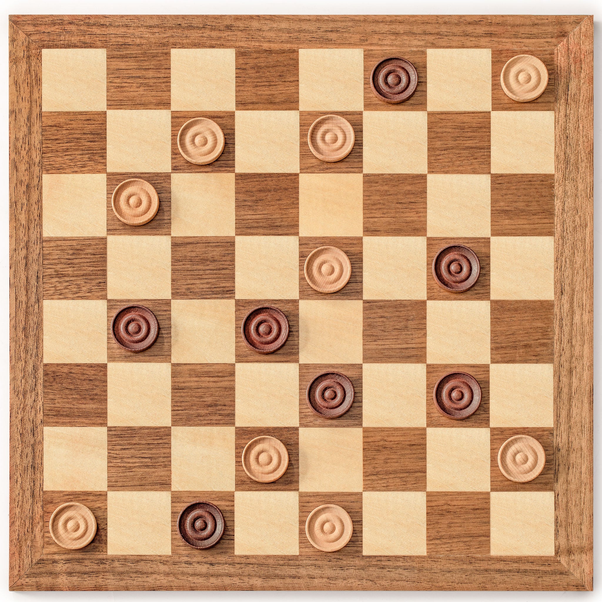 Husaria Reversible Checkers and Draughts Wooden Game Set - 10x10 and 8x8 Board-Husaria