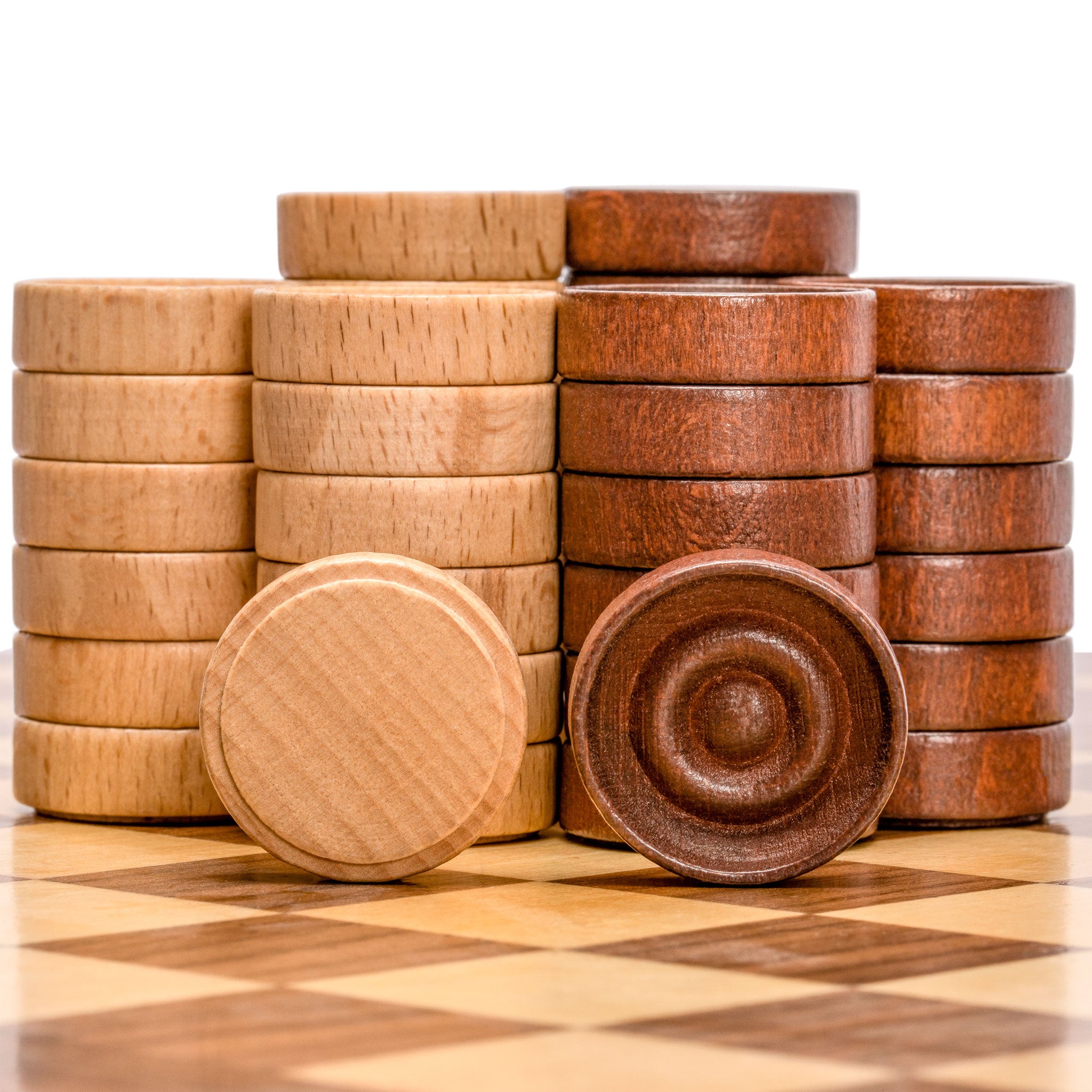 Husaria Reversible Checkers and Draughts Wooden Game Set - 10x10 and 8x8 Board-Husaria