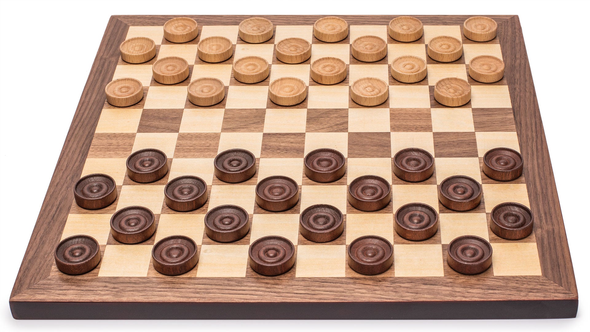 Husaria Reversible Checkers and Draughts Wooden Game Set - 10x10 and 8x8 Board-Husaria