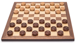 Husaria Reversible Checkers and Draughts Wooden Game Set - 10x10 and 8x8 Board-Husaria