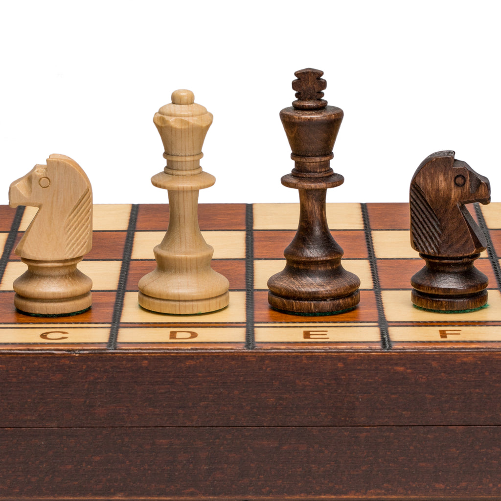 Jowisz Decorative Folding Chess Set with 16-Inch Board-Husaria