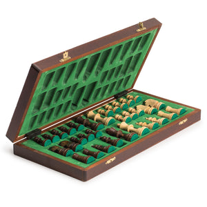 Jowisz Decorative Folding Chess Set with 16-Inch Board-Husaria