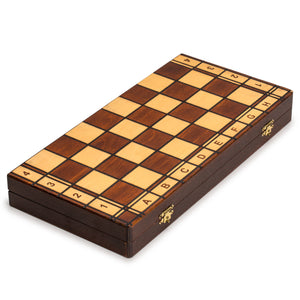 Jowisz Decorative Folding Chess Set with 16-Inch Board-Husaria