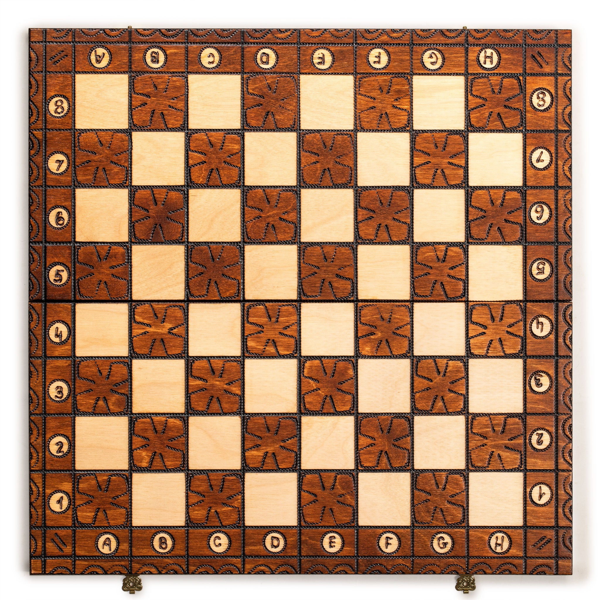 Handmade European Wooden Chess Set with 16-Inch Board and Hand Carved Chess Pieces, "Junior"-Husaria