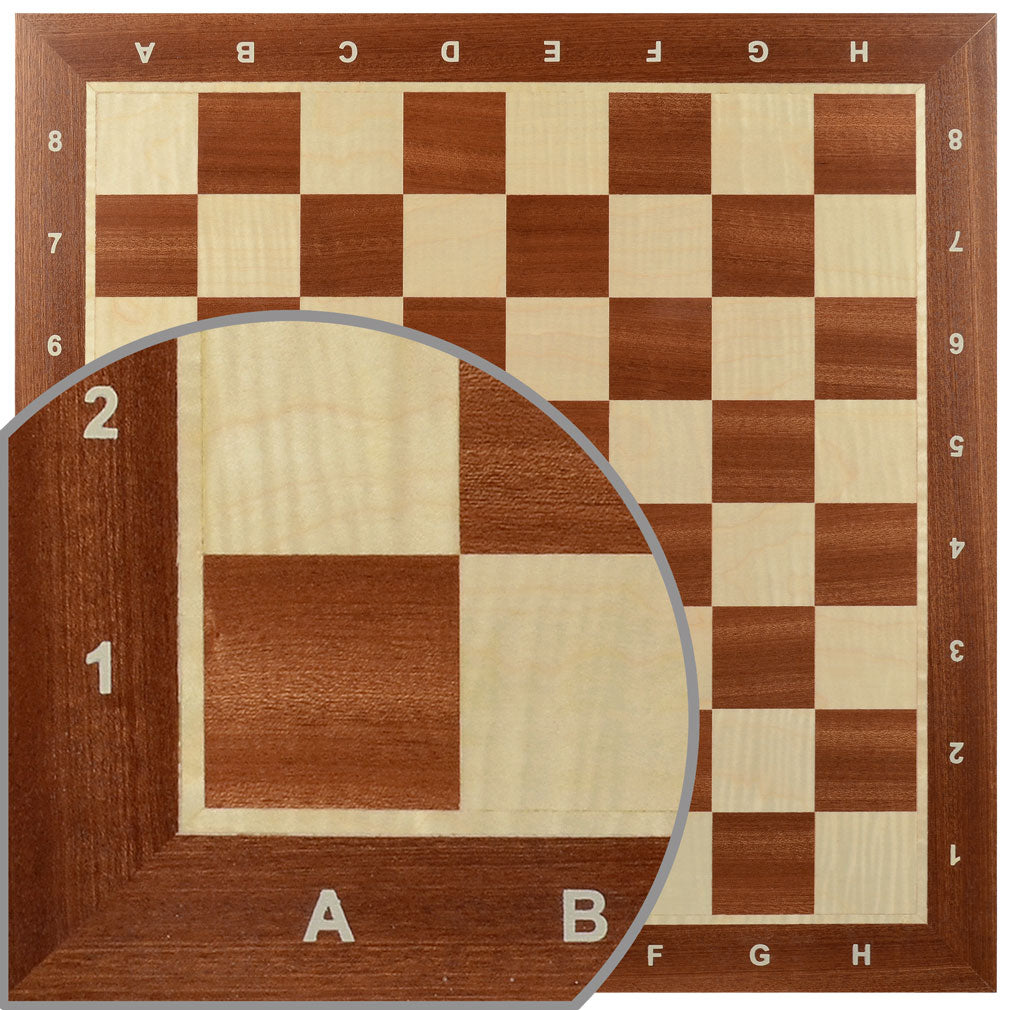 Professional Staunton Tournament Chess Board, No. 5 - 18.9"-Husaria