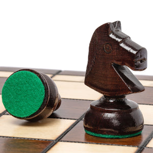 Husaria European International Chess Wooden Game Set, "King's Classic" - 18" Large Size Chess Set-Husaria