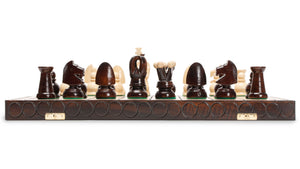 Husaria European International Chess Wooden Game Set, "King's Classic" - 18" Large Size Chess Set-Husaria