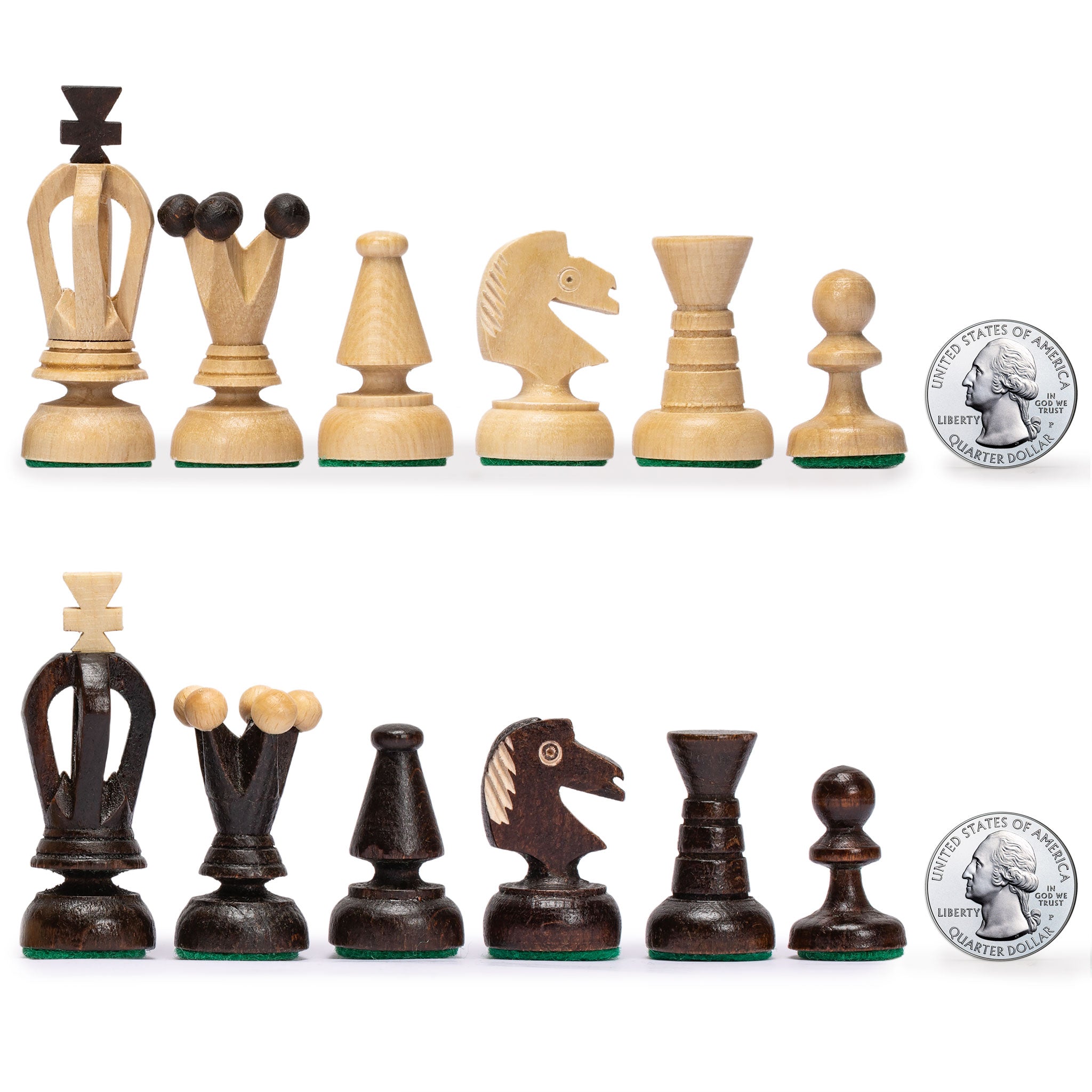 Husaria European International Chess Wooden Game Set, "King's Classic" - 13.8" Medium Size Chess Set-Husaria