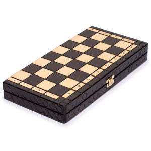 Husaria European International Chess Wooden Game Set, "King's Classic" - 13.8" Medium Size Chess Set-Husaria