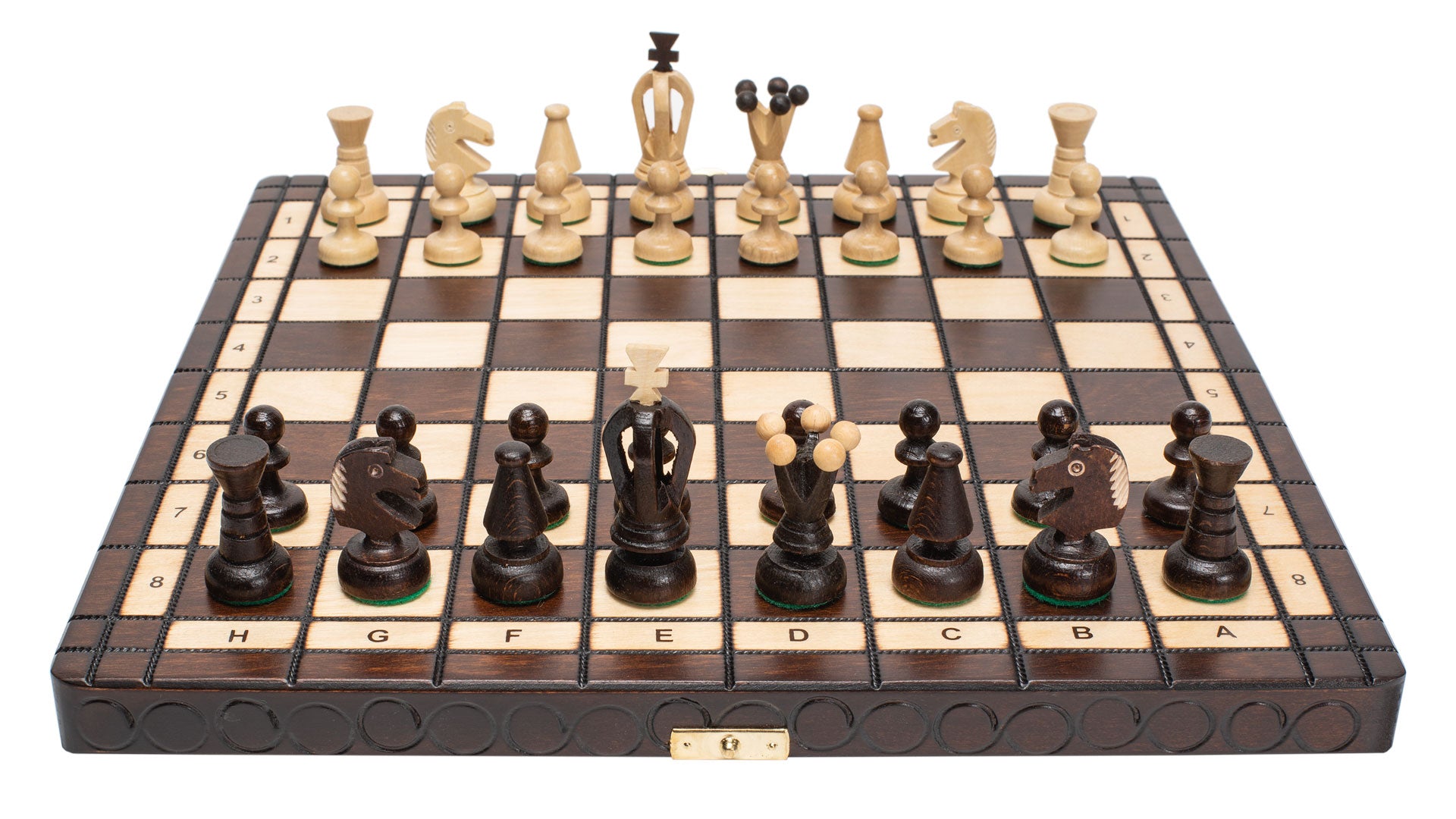 Husaria European International Chess Wooden Game Set, "King's Classic" - 13.8" Medium Size Chess Set-Husaria