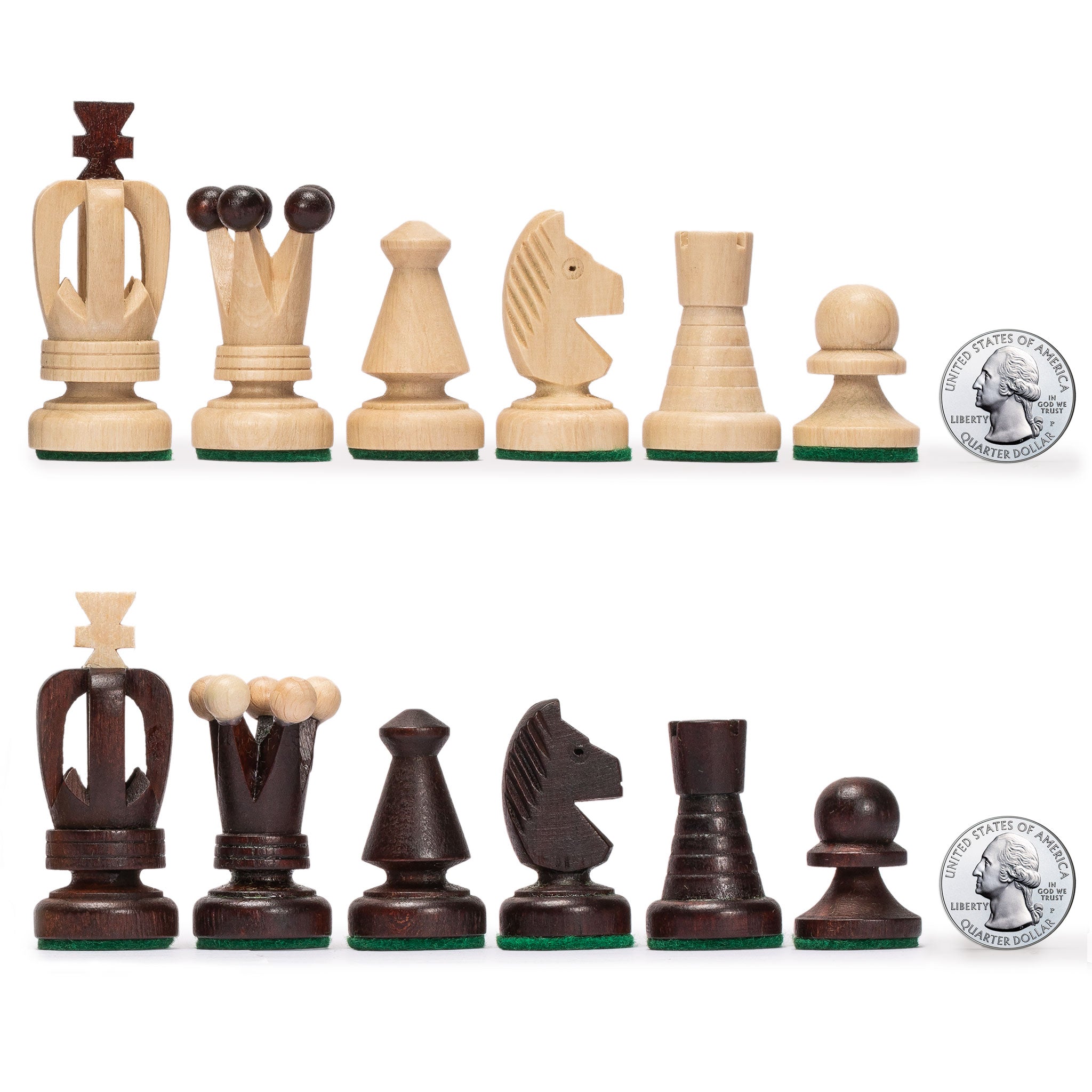 Husaria European International Chess Wooden Game Set, "King's International" - 14" Medium Size Chess Set-Husaria