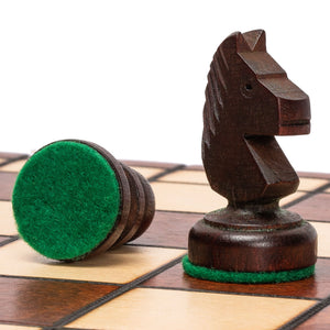Husaria European International Chess Wooden Game Set, "King's International" - 14" Medium Size Chess Set-Husaria