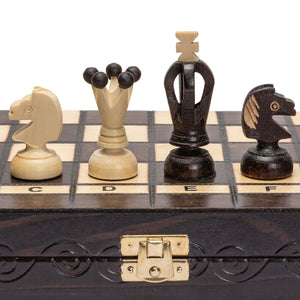 Husaria European International Chess Wooden Game Set, "King's Continental" - 13.8" Medium Size Chess Set-Husaria